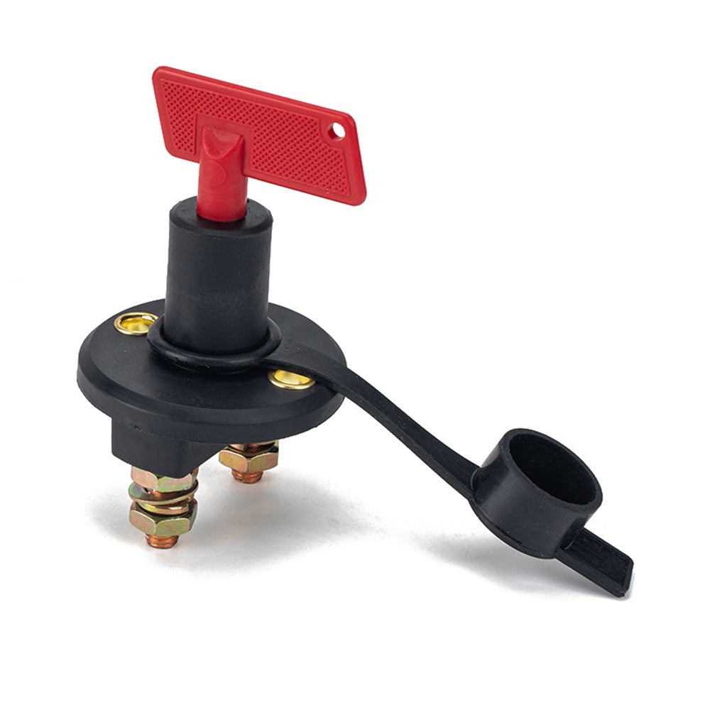 A2941 200A Car Boat Battery Kill Switch Isolator Power Disconnect Switch Heat Shrink Tube Wiring Terminal Kit with 2 Keys