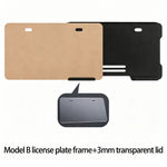 Aluminum Alloy Motorcycle License Plate Frame with 3mm Transparent Acrylic Cover