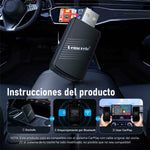 LEMORELE P90 Trådløs CarPlay-adapter Plug and Play 2-i-1 Android Auto-konverter med USB-C-adapter