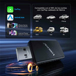 LEMORELE P90 Trådløs CarPlay-adapter Plug and Play 2-i-1 Android Auto-konverter med USB-C-adapter