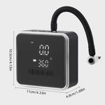 718 LCD-skärm trådlös elektrisk luftkompressor 6000mAh powerbank 150 PSI bärbar bildäcksinflator