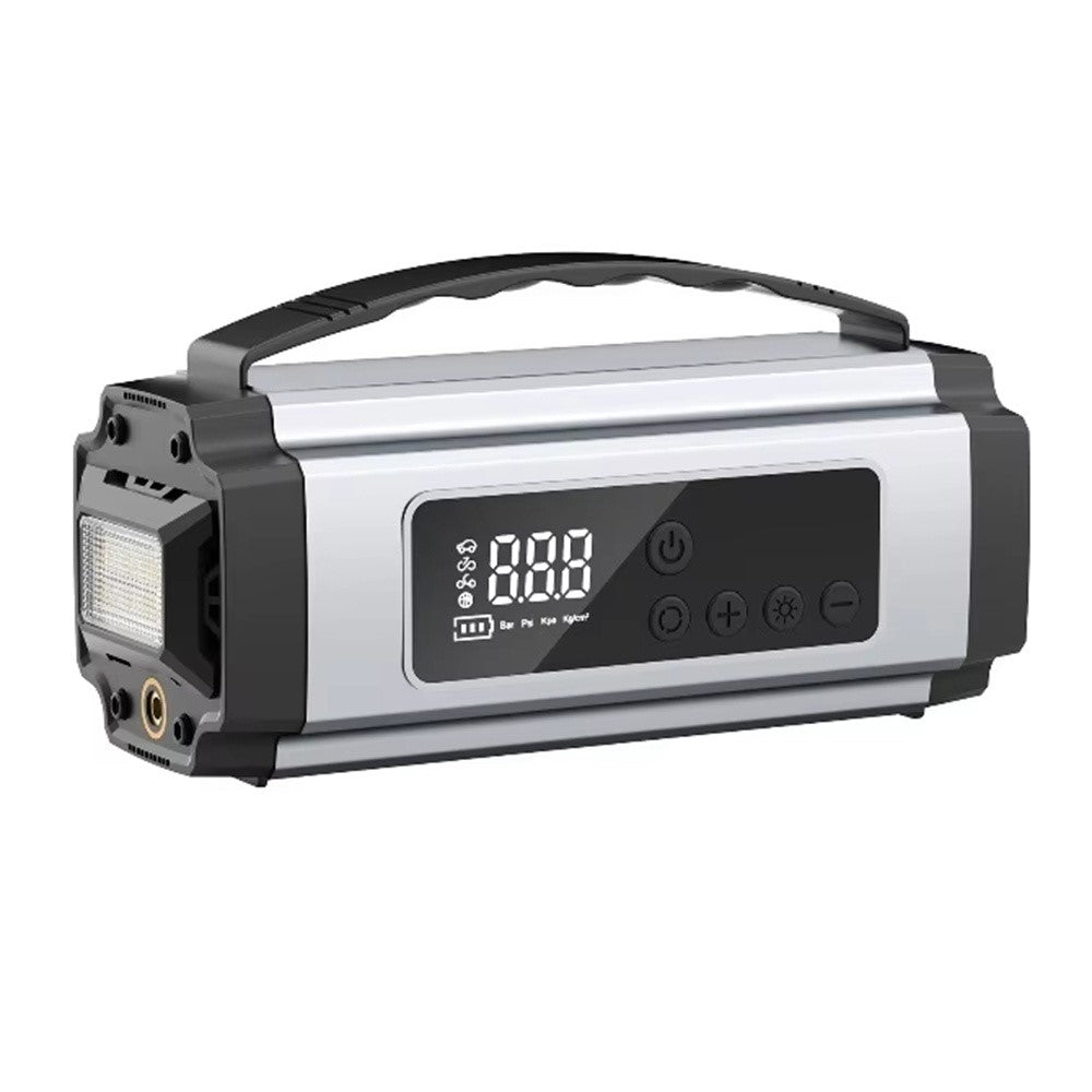 6613 Multi-function Car Jump Starter 22mm Cylinder Air Compressor 6000mAh Power Bank Emergency Kit with LED Light