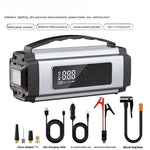 6613 Multi-function Car Jump Starter 22mm Cylinder Air Compressor 6000mAh Power Bank Emergency Kit with LED Light