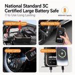 6625 Car Jump Starter 22 Cylinder Tire Inflator 6000mAh Emergency Power Bank with LED Light