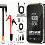 6625 Car Jump Starter 22 Cylinder Tire Inflator 6000mAh Emergency Power Bank with LED Light