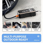 6625 Car Jump Starter 22 Cylinder Tire Inflator 6000mAh Emergency Power Bank with LED Light