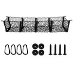 130x30cm Truck Cargo Net Organizer Mesh Storage Bag 4 Pockets Trunk Organizer for SUV Pickup Bed