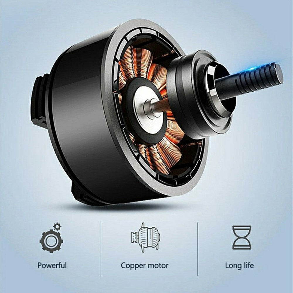 12V / 24V Car USB Fan 360 Degree Rotatable 3-Speed Adjustable Dual Head Desktop Silent Fan for Dashboard
