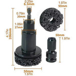 9Pcs Wheel Hub Brake Disc Rust Removal Tool Kit with 5 Grinding Discs Wire Brush Gloves for Car Maintenance