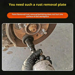 9Pcs Wheel Hub Brake Disc Rust Removal Tool Kit with 5 Grinding Discs Wire Brush Gloves for Car Maintenance