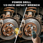 9Pcs Wheel Hub Brake Disc Rust Removal Tool Kit with 5 Grinding Discs Wire Brush Gloves for Car Maintenance