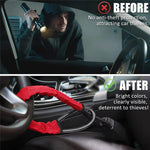 70cm Car Steering Wheel Lock Thickened Steel Wire Anti-Theft Lock with 3 Keys for Truck / SUV / Van