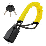 70cm Car Steering Wheel Lock Thickened Steel Wire Anti-Theft Lock with 3 Keys for Truck / SUV / Van