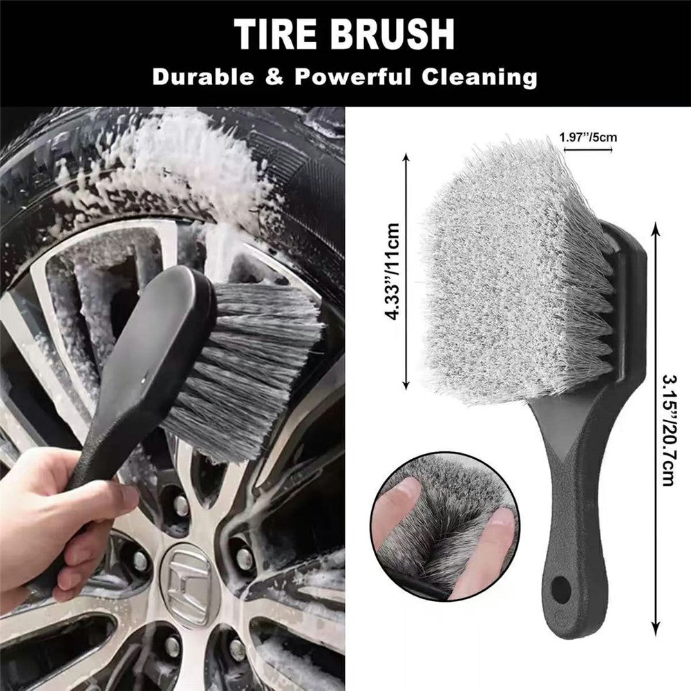 7Pcs Car Detailing Brush Kit Soft Wheel Hub Detail Brush Sponge Pad Car Wash Tools Set