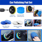 27Pcs Car Detailing Kit Cleaning Tools Set Drill Brushes Microfiber Towels Polish Pads for Auto Wash