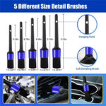 27Pcs Car Detailing Kit Cleaning Tools Set Drill Brushes Microfiber Towels Polish Pads for Auto Wash