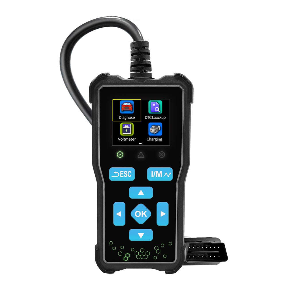 AT100 1.8 Inch TFT Screen OBD2 Scanner Car Diagnostic Tool Engine Code Reader for Auto Repair