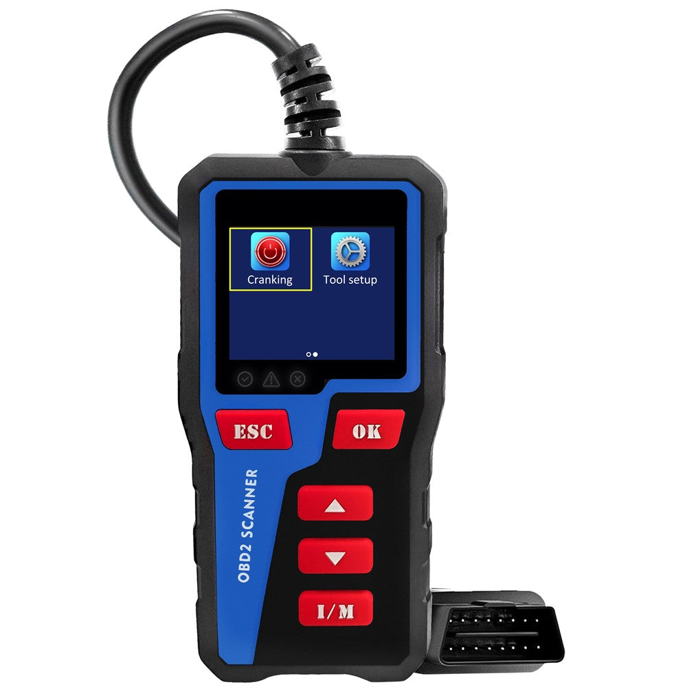 AT300 OBD2 Scanner 1.8 Inch TFT Screen Car Diagnostic Tool Battery Test Code Reader for Engine Check