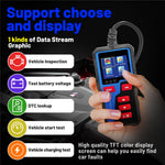 AT300 OBD2 Scanner 1.8 Inch TFT Screen Car Diagnostic Tool Battery Test Code Reader for Engine Check