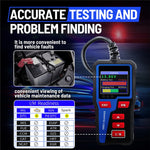 AT300 OBD2 Scanner 1.8 Inch TFT Screen Car Diagnostic Tool Battery Test Code Reader for Engine Check