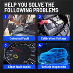 AT300 OBD2 Scanner 1.8 Inch TFT Screen Car Diagnostic Tool Battery Test Code Reader for Engine Check