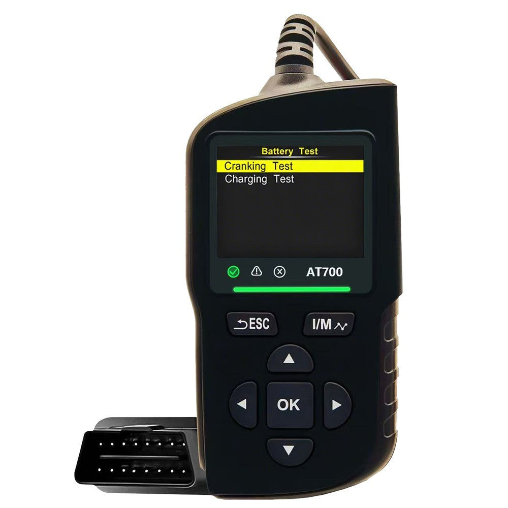 AT700 OBD2 Scanner 2.4-inch TFT Screen Battery Test Car Diagnostic Tool Supports Cloud Print