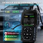 AT900 OBD2 Car Diagnostic Scanner Tool Support Cloud Print 2.4 Inch TFT Screen Battery Tester for Engine Check