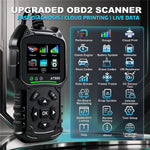 AT900 OBD2 Car Diagnostic Scanner Tool Support Cloud Print 2.4 Inch TFT Screen Battery Tester for Engine Check