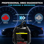 AT900 OBD2 Car Diagnostic Scanner Tool Support Cloud Print 2.4 Inch TFT Screen Battery Tester for Engine Check