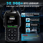 AT900 OBD2 Car Diagnostic Scanner Tool Support Cloud Print 2.4 Inch TFT Screen Battery Tester for Engine Check