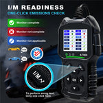 AT900 OBD2 Car Diagnostic Scanner Tool Support Cloud Print 2.4 Inch TFT Screen Battery Tester for Engine Check