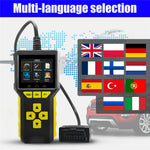BT80 2-i-1 OBD2 Skanner 6V-24V Batteritestare Diagnostikverktyg för bil motorcykel lastbil