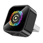 Q1A 2-in-1 Wireless CarPlay Android Auto Adapter BT5.0 Dual Band WiFi USB Dongle with One-Button Switching