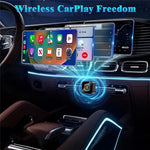 Q1A 2-in-1 Wireless CarPlay Android Auto Adapter BT5.0 Dual Band WiFi USB Dongle with One-Button Switching