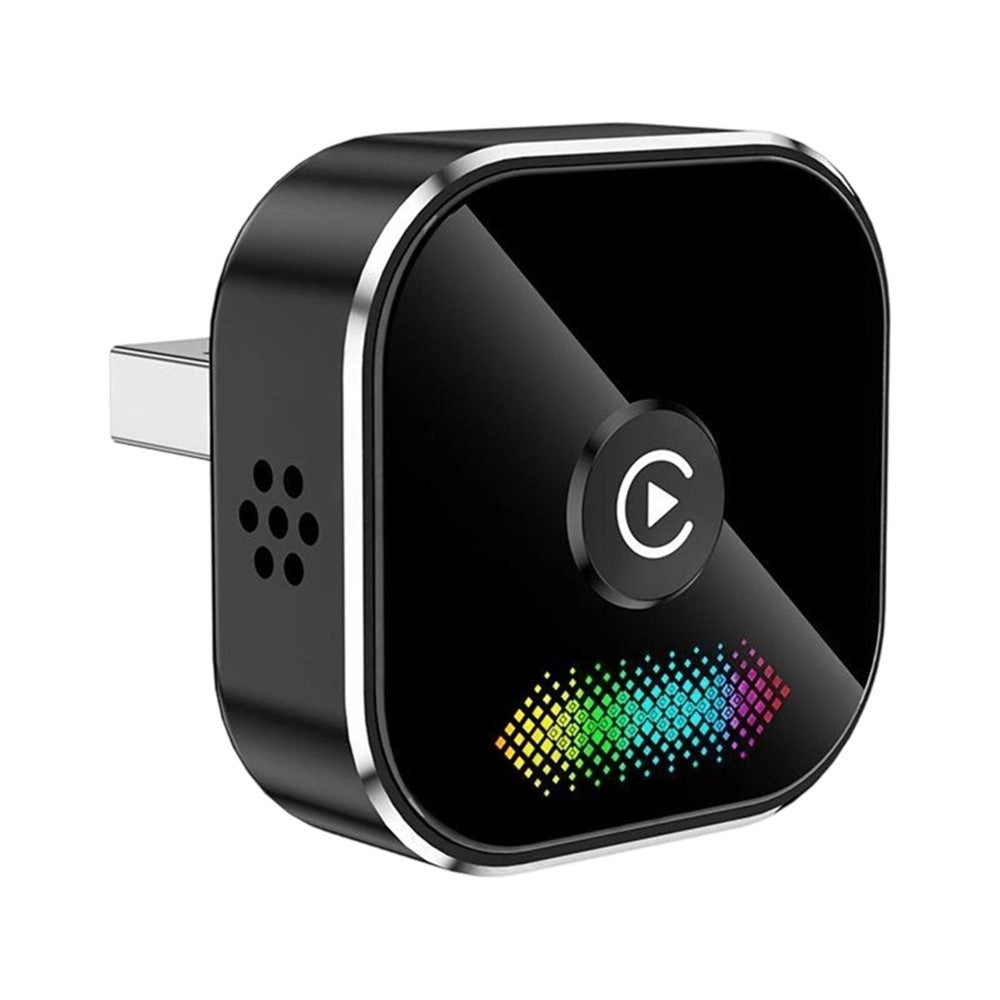 Q1A 2-i-1 Kablet til Trådløs CarPlay Android Auto Adapter Bluetooth-kompatibel 5.0 USB-dongle med knap til bil