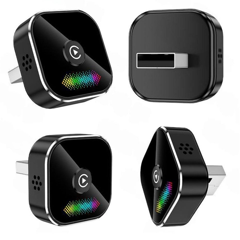 Q1A 2-i-1 Kablet til Trådløs CarPlay Android Auto Adapter Bluetooth-kompatibel 5.0 USB-dongle med knap til bil