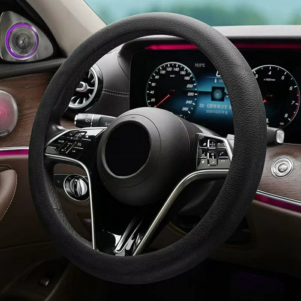 Universal Silicone Steering Wheel Cover Anti-slip 32-47cm Diameter Steering Wheel Sleeve Protector