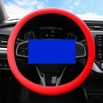 Universal Silicone Steering Wheel Cover Anti-slip 32-47cm Diameter Steering Wheel Sleeve Protector