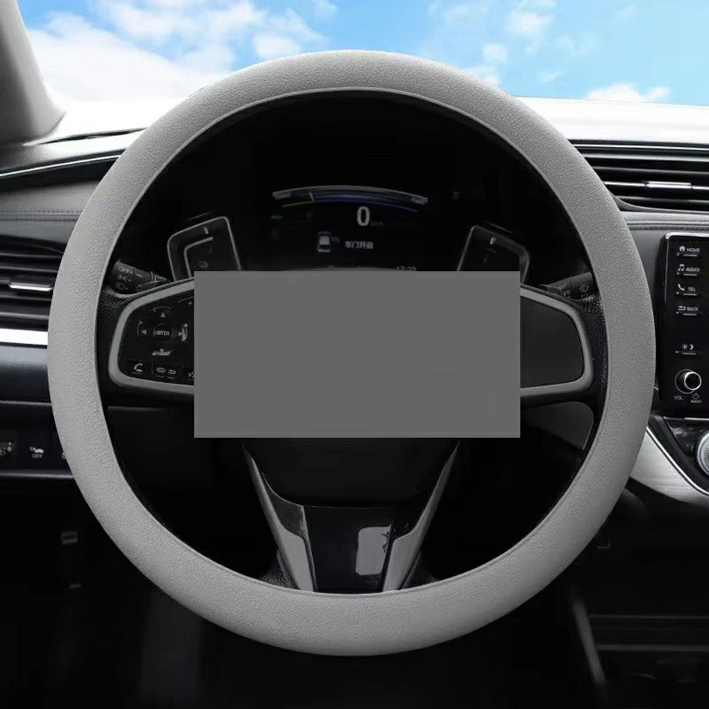Universal Silicone Steering Wheel Cover Anti-slip 32-47cm Diameter Steering Wheel Sleeve Protector