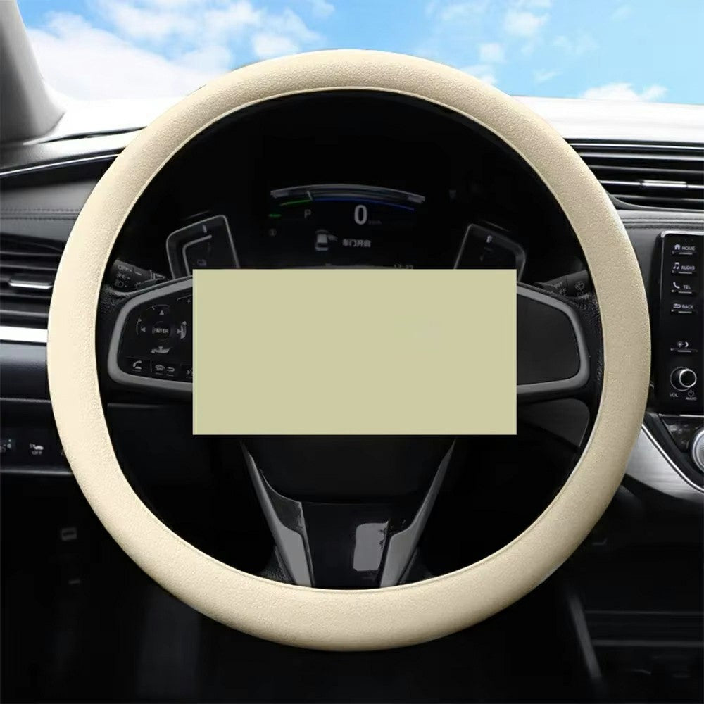 Universal Silicone Steering Wheel Cover Anti-slip 32-47cm Diameter Steering Wheel Sleeve Protector