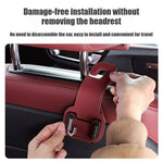 Car Headrest Hook Foldable Metal Seat Back Hanger Multi-function Hidden Hook for Handbag Grocery