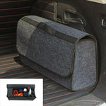 59X17X24cm Car Trunk Organizer Foldable Multi-Compartment Felt Storage Bag for Auto Organization