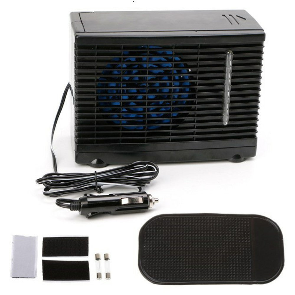 12V Car Air Conditioner Portable Cooling Fan Water Ice Evaporative Cooler for Truck RV SUV