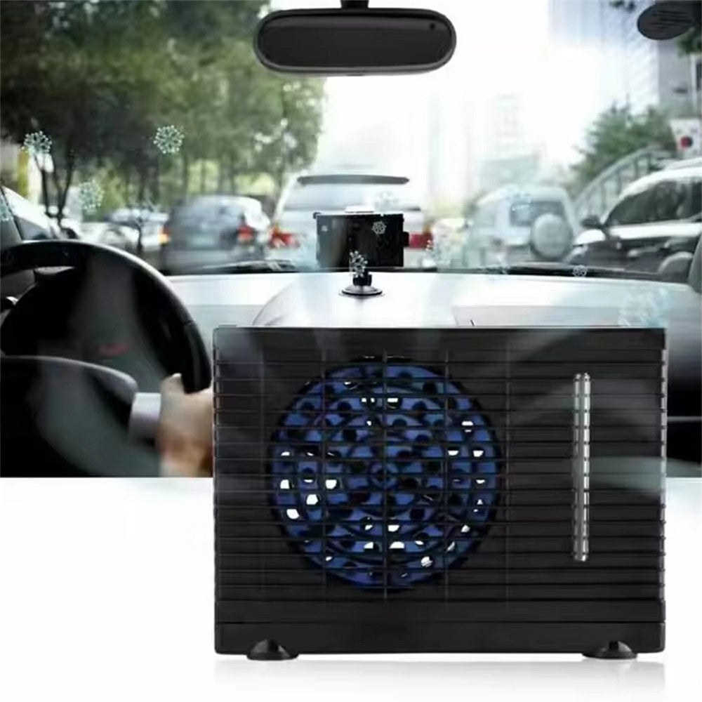 12V Car Air Conditioner Portable Cooling Fan Water Ice Evaporative Cooler for Truck RV SUV