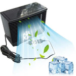 12V Car Air Conditioner Portable Cooling Fan Water Ice Evaporative Cooler for Truck RV SUV