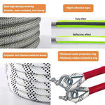 3m 5 Ton Car Tow Rope Night Safety Reflective Emergency Rescue Strap with 2 Heavy Duty D-Shackles