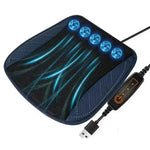 Summer Cooling Seat Cushion with 5 Fans 3-Speed Adjustable USB Car Breathable Mesh Pad