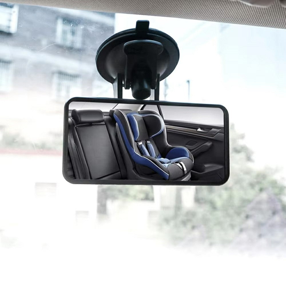 Baby Car Mirror Suction Cup Mount 360 Degree Rotation Interior Rearview Mirror for Child Safety Observation