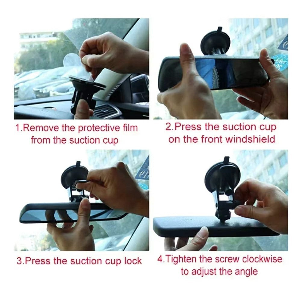 Car Baby Monitor Mirror Suction Cup Mount Wide Angle Interior Rearview Mirror for Child Safety