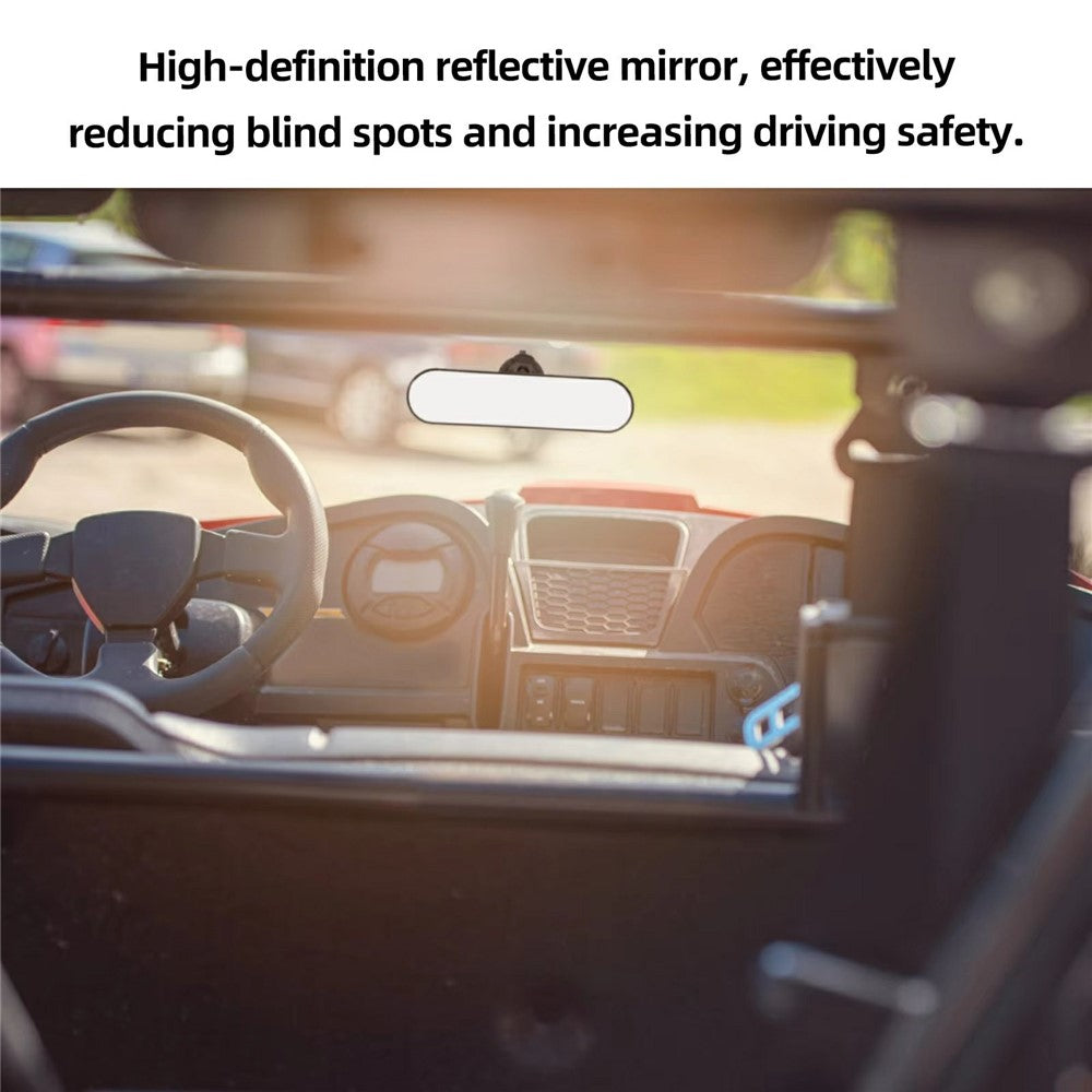 28x7cm Car Rear View Mirror Suction Cup Mount Wide Angle Interior Baby Observation Mirror